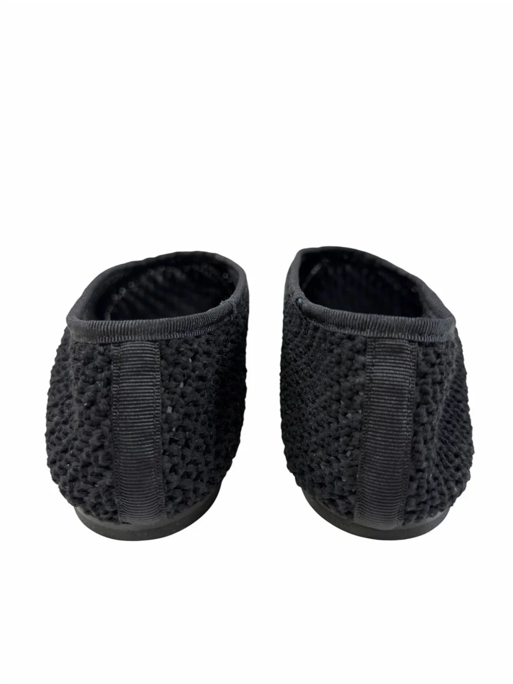 NWOB Staud Alba Black Crochet Ballet Flat Shoes Women’s Size 38/ US 8